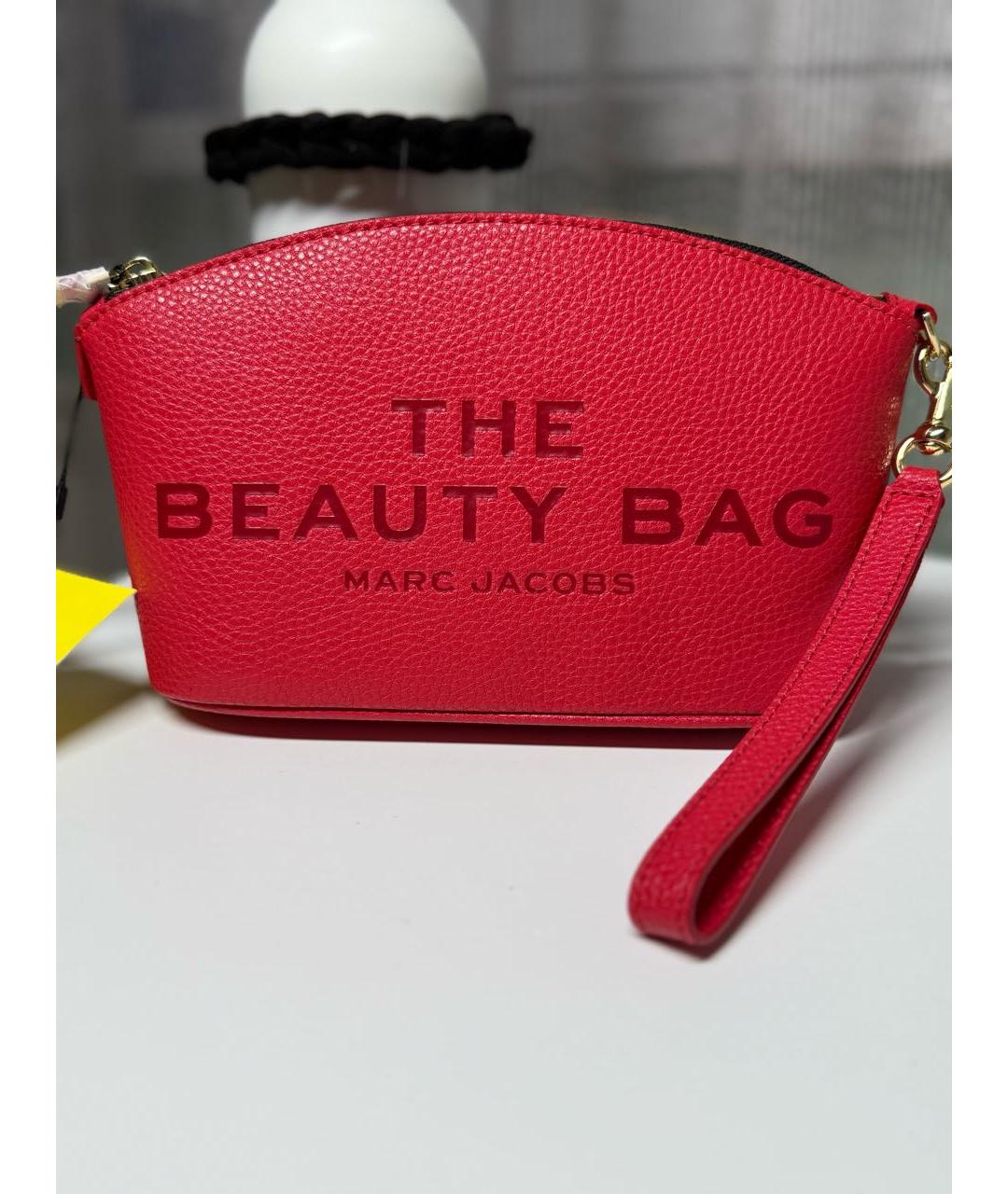 MARC JACOBS Красная кожаная косметичка, фото 5