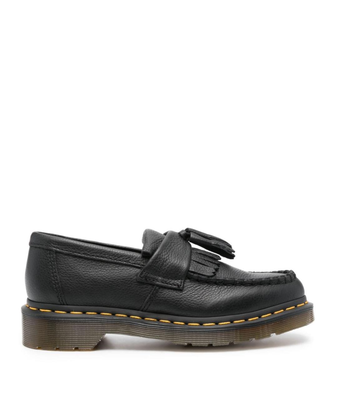 DR. MARTENS Черные кожаные лоферы, фото 1