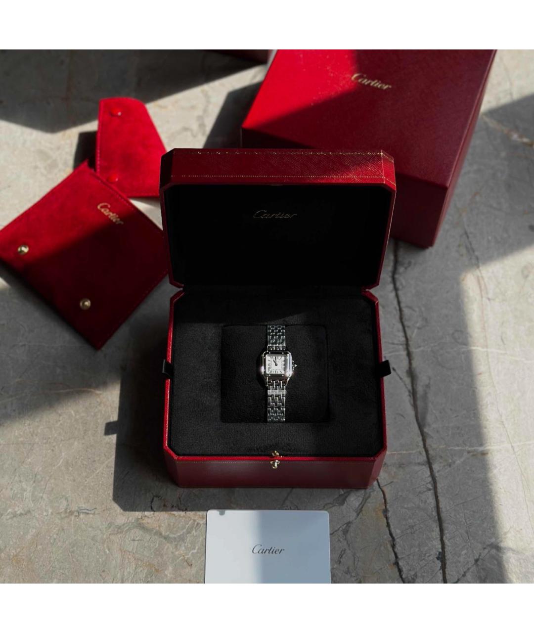 CARTIER Серебряные часы, фото 4