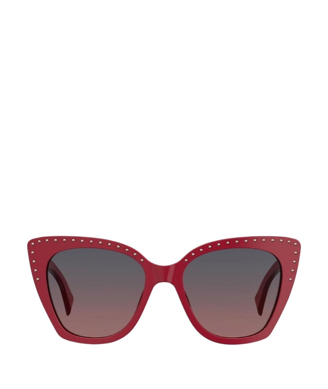 MOSCHINO Красные пластиковые солнцезащитные очки, фото 1