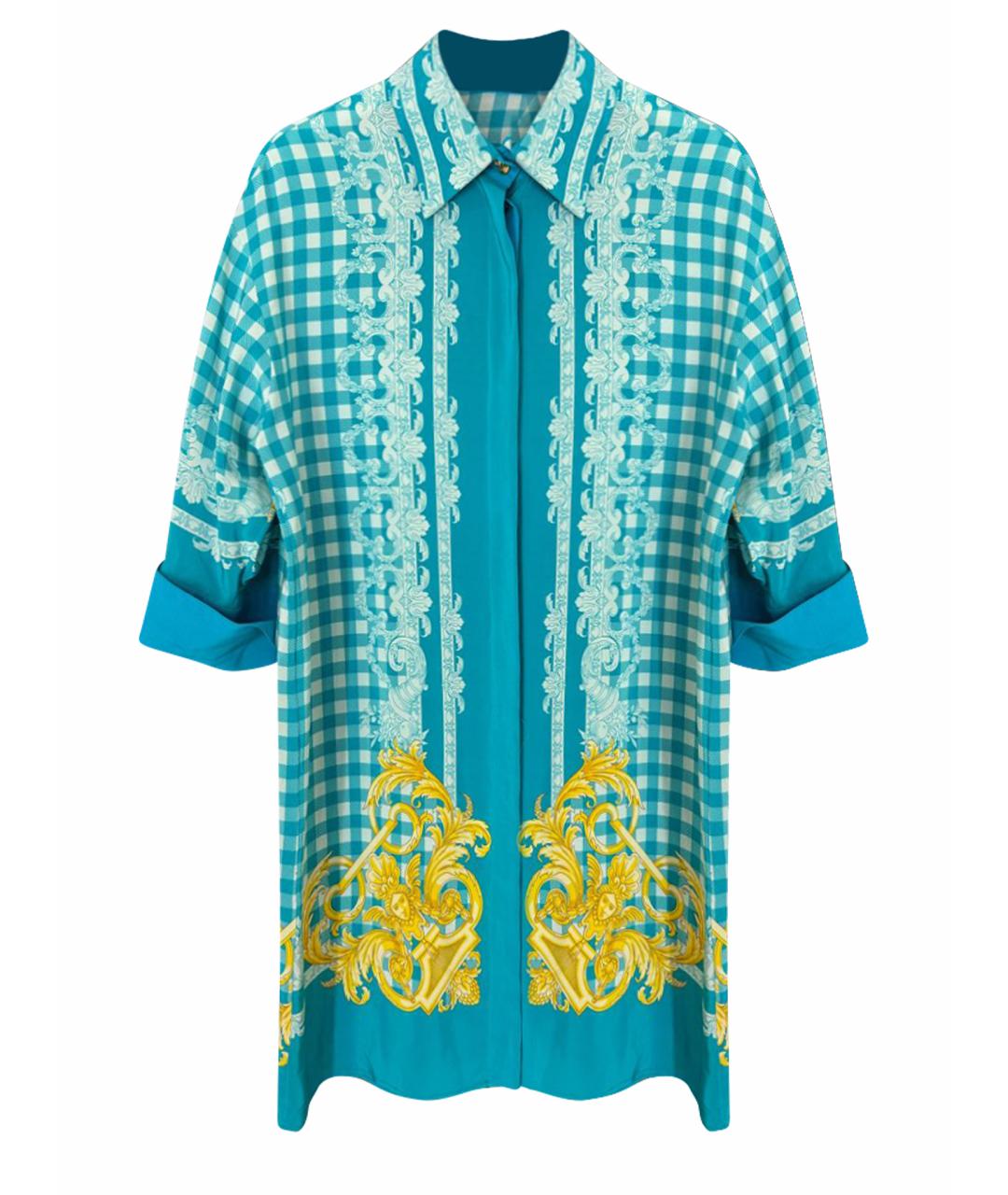 VERSACE Бирюзовая рубашка, фото 1