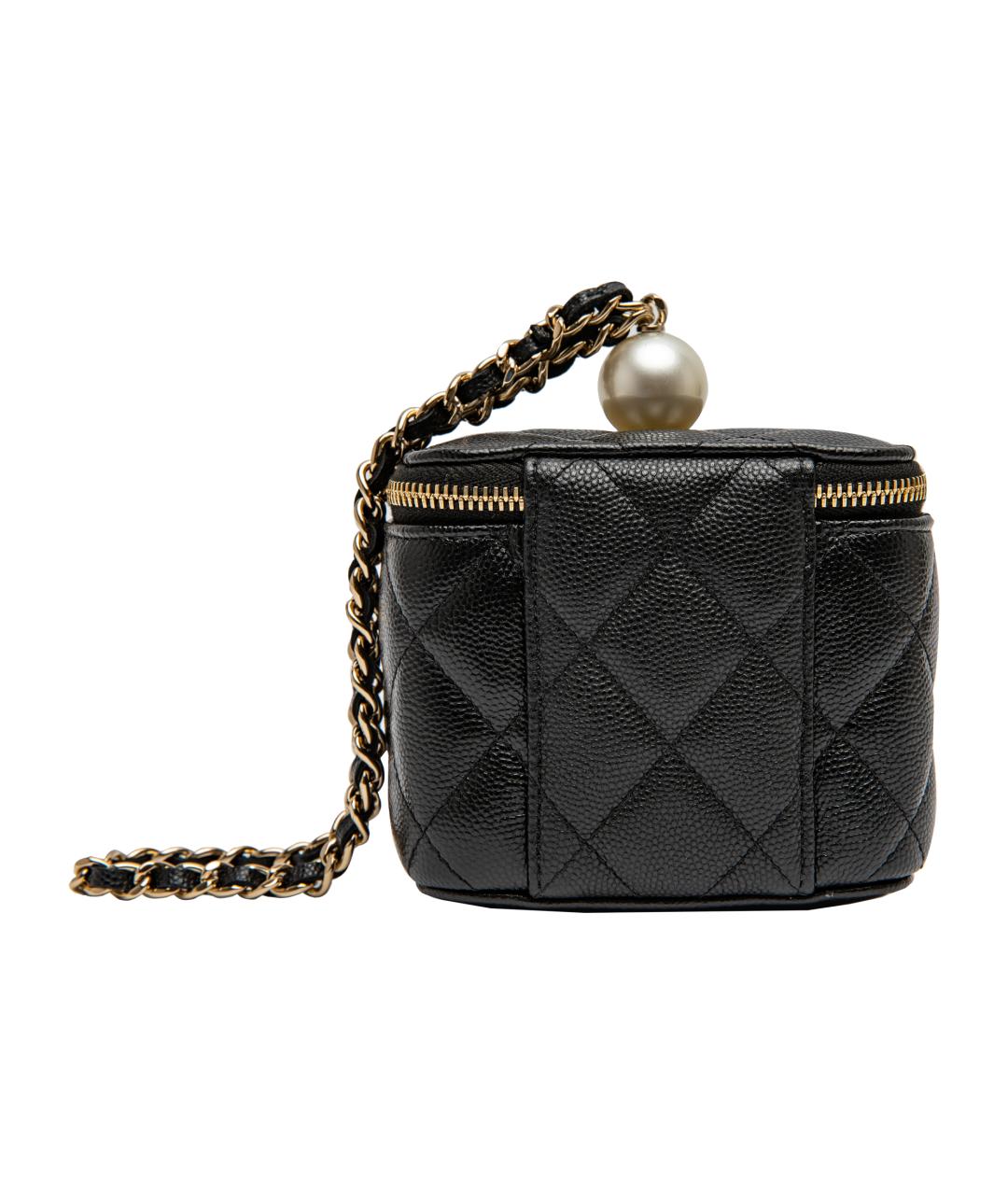 CHANEL Черная кожаная сумка через плечо, фото 4