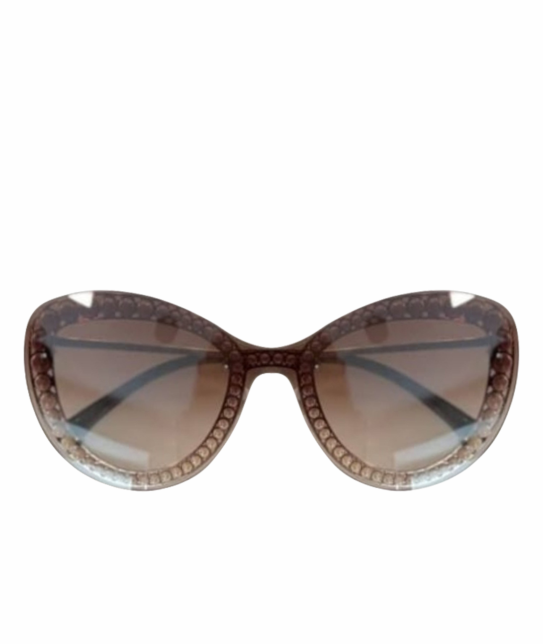 CHANEL Коричневые металлические солнцезащитные очки, фото 1