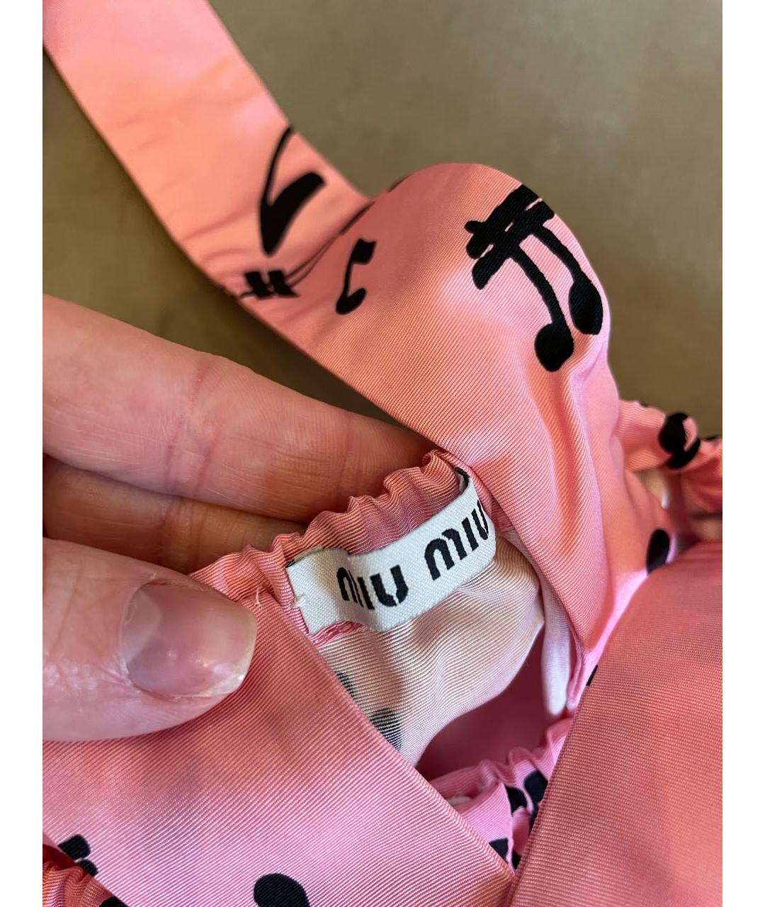 MIU MIU Розовая майка, фото 6