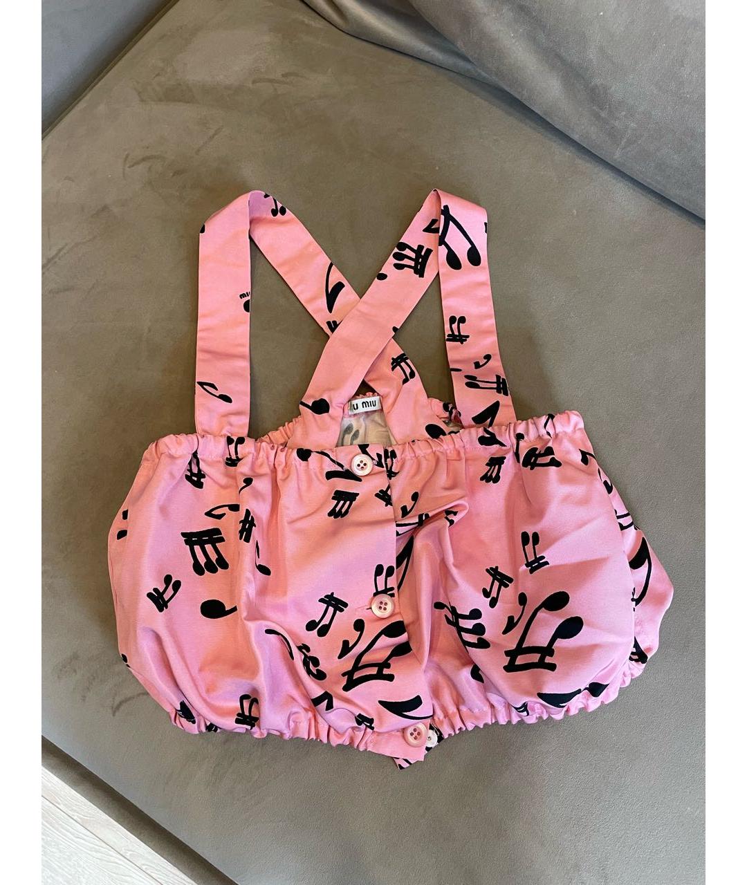 MIU MIU Розовая майка, фото 7