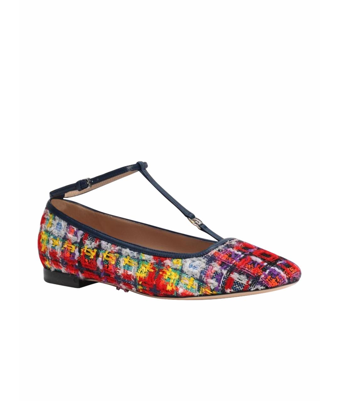 GUCCI Мульти текстильные балетки, фото 1