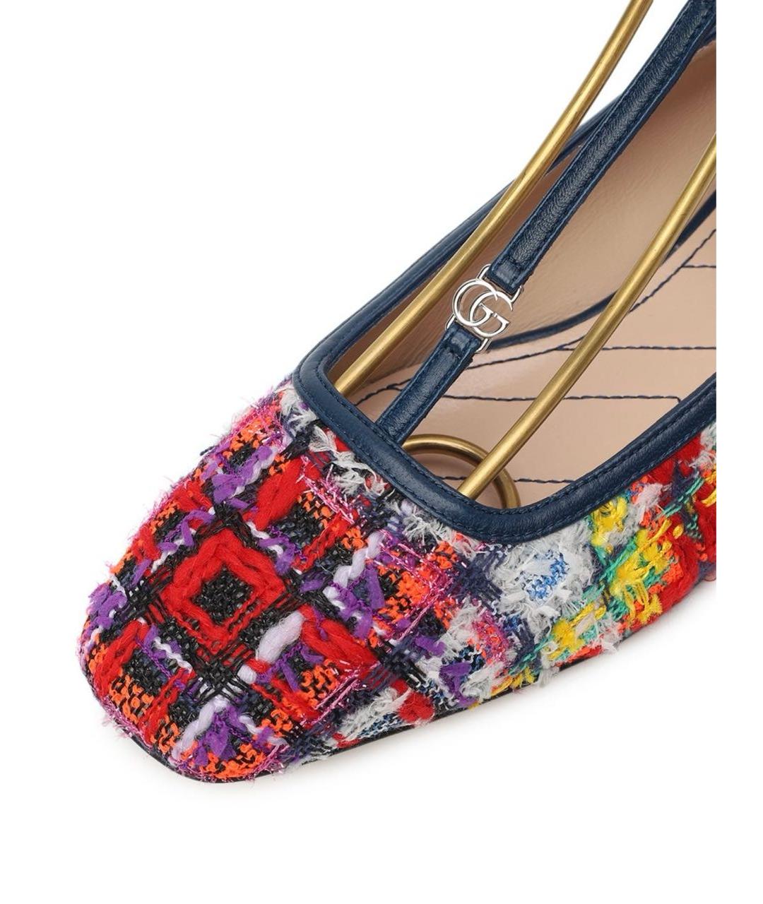 GUCCI Мульти текстильные балетки, фото 4