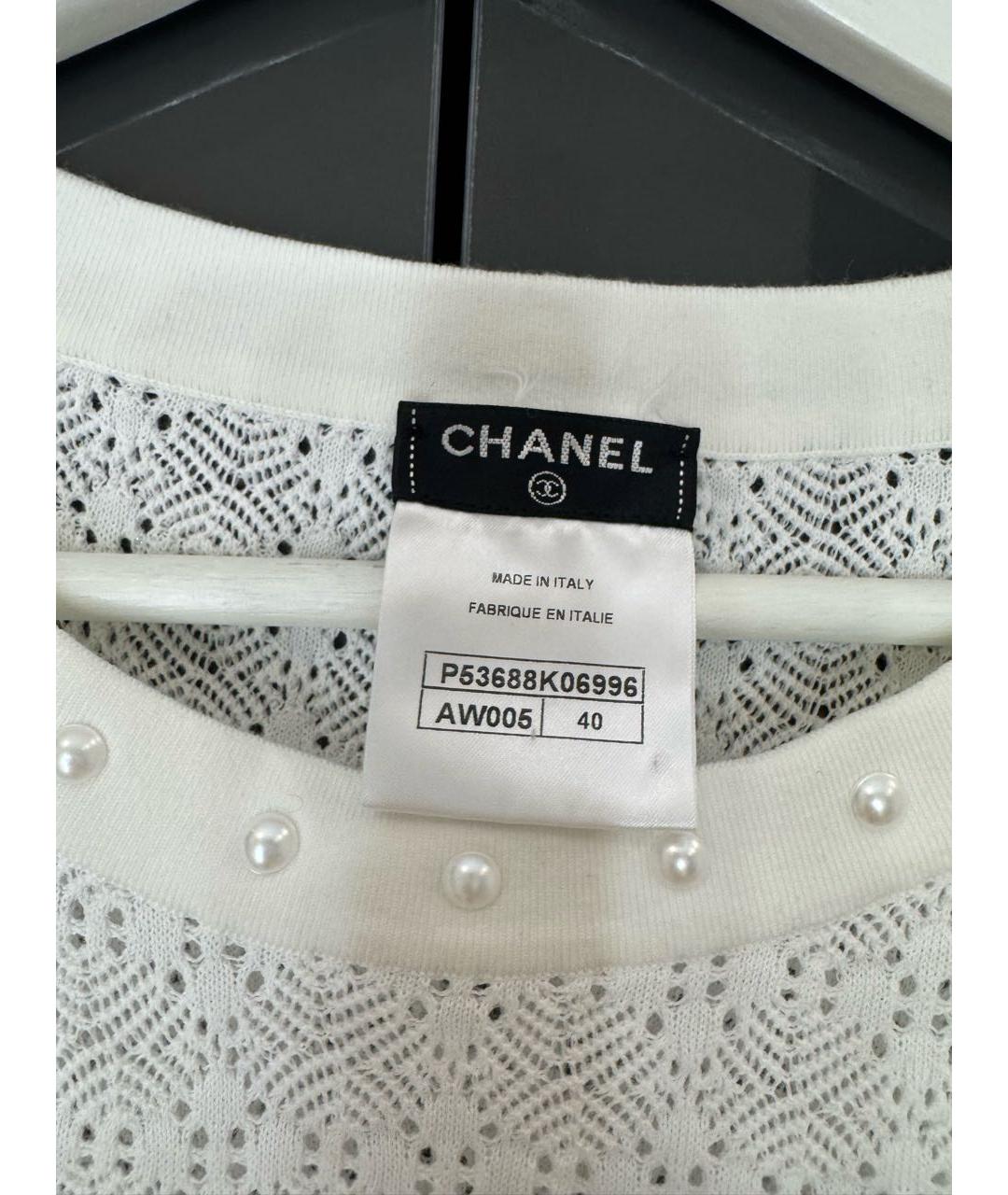 CHANEL Белая футболка, фото 4