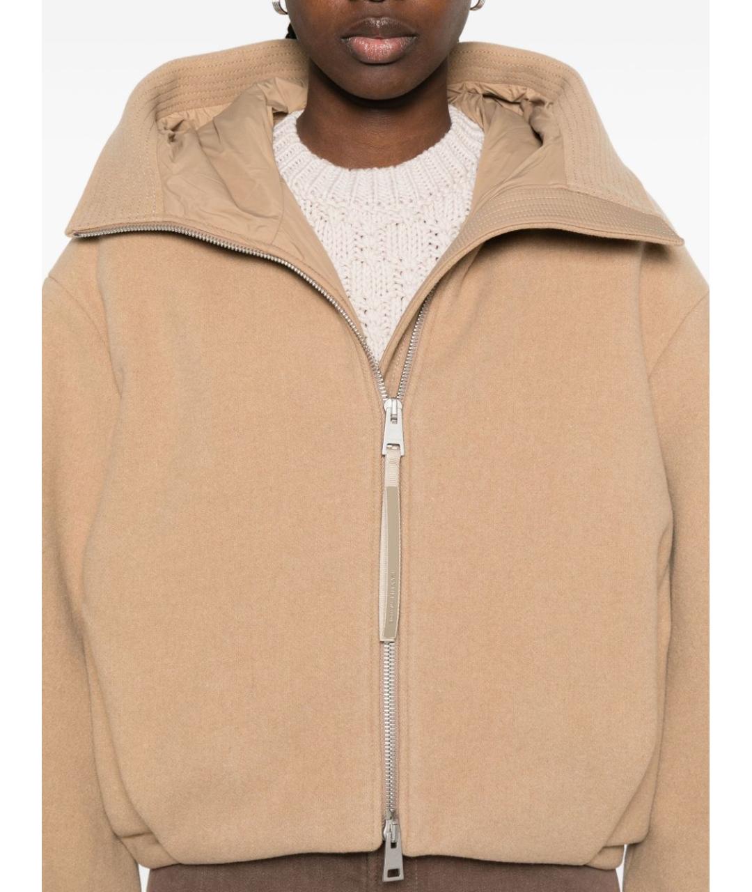 CANADA GOOSE Бежевая шерстяная куртка, фото 4