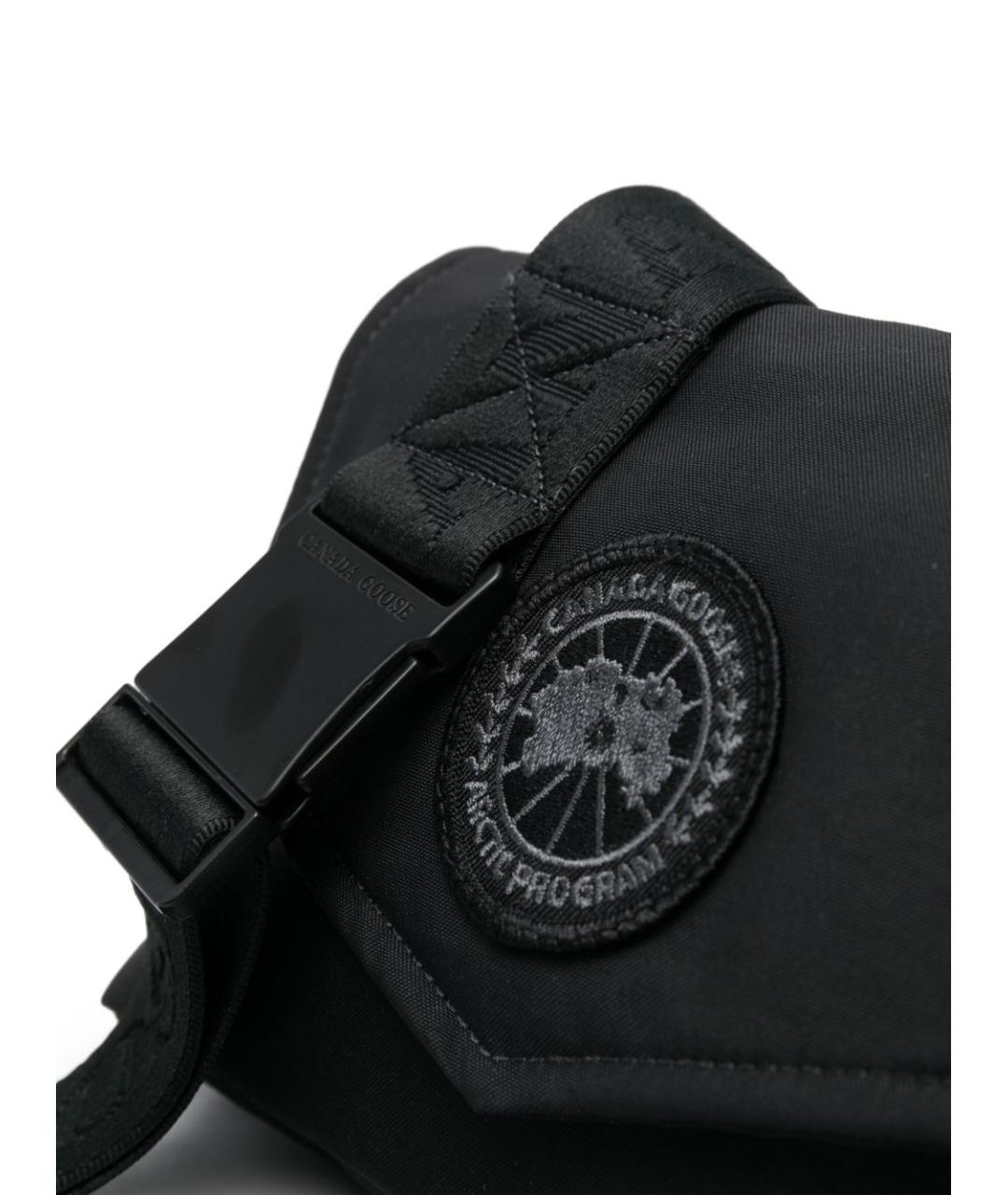 CANADA GOOSE Черная синтетическая сумка на плечо, фото 2