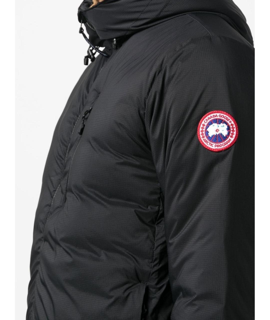 CANADA GOOSE Черная полиэстеровая куртка, фото 3