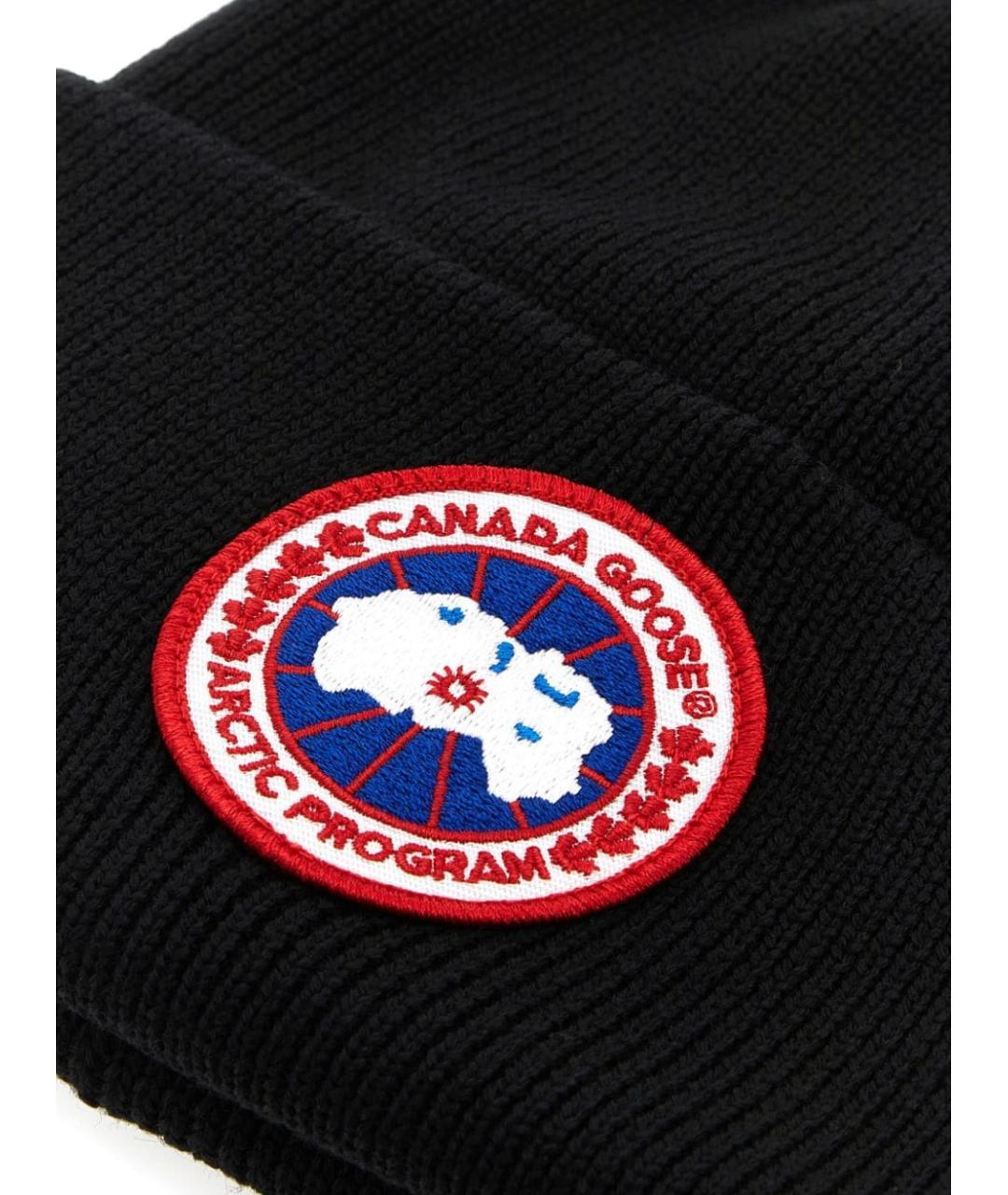 CANADA GOOSE Черная шерстяная шапка, фото 2