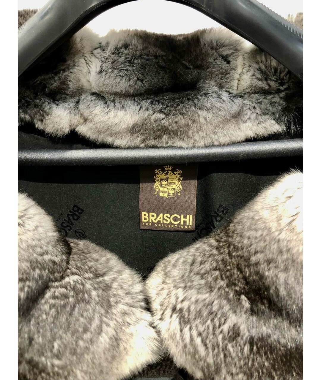 BRASCHI Черная меховая шуба, фото 2