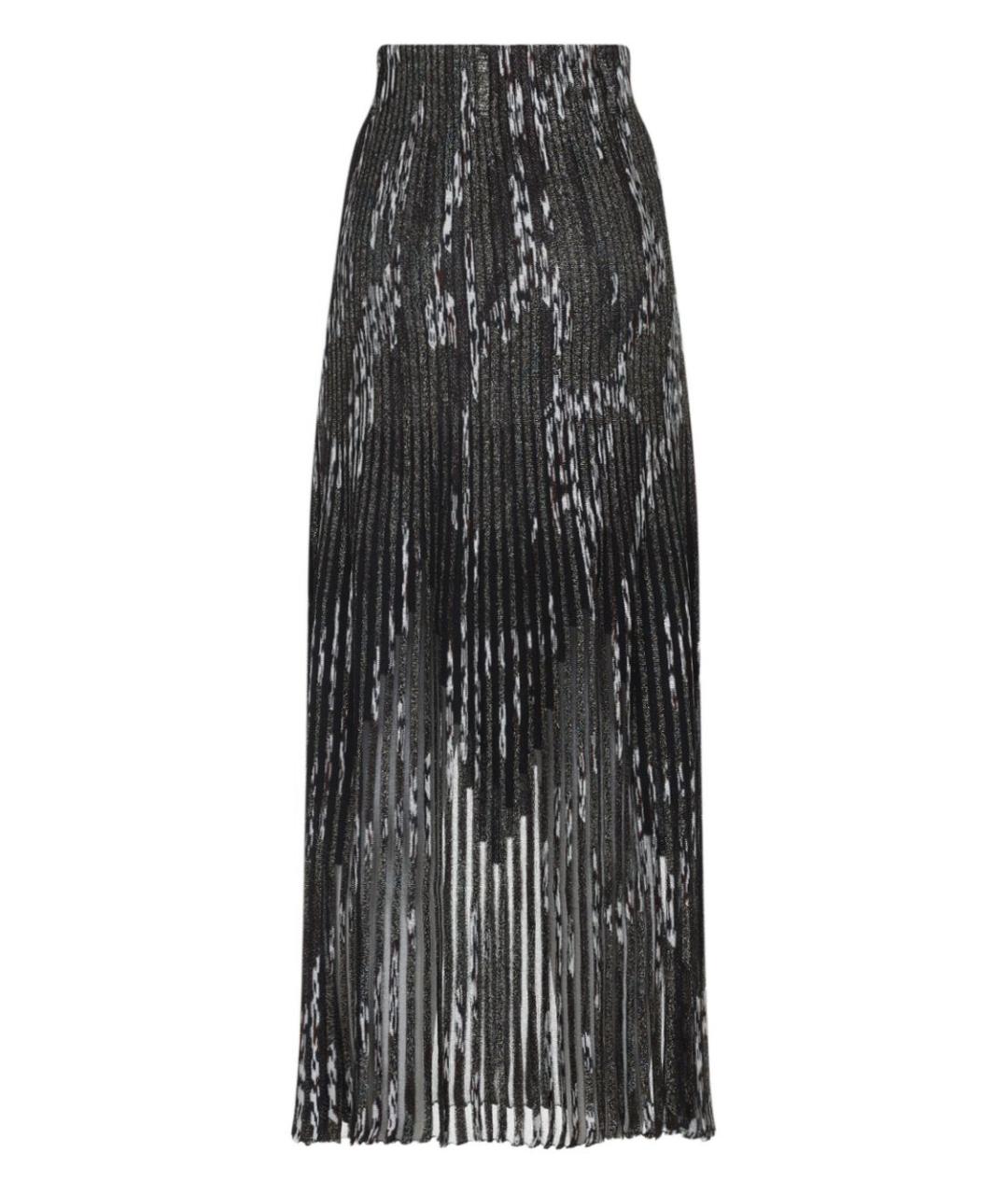 MISSONI Черная вискозная юбка макси, фото 2
