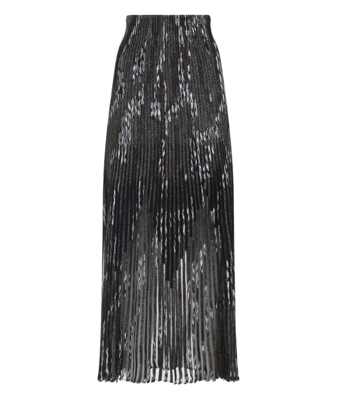 MISSONI Черная вискозная юбка макси, фото 4