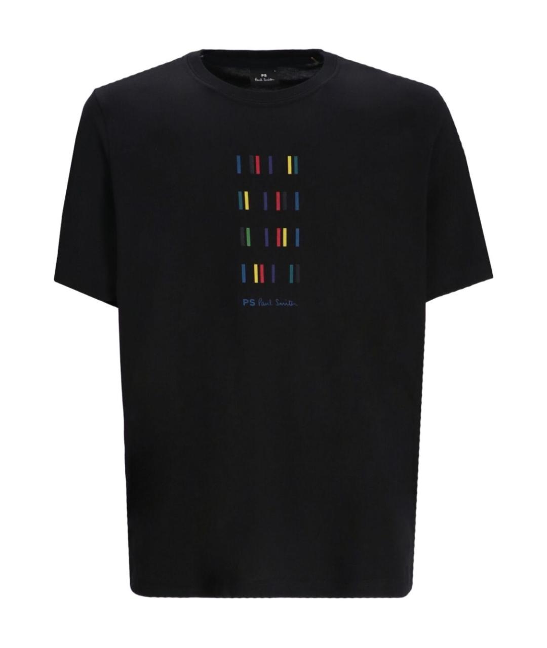 PS BY PAUL SMITH Черная хлопковая футболка, фото 1