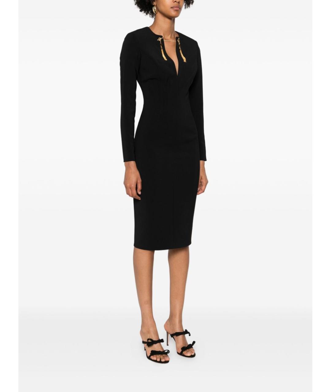 ELISABETTA FRANCHI Черное платье, фото 4