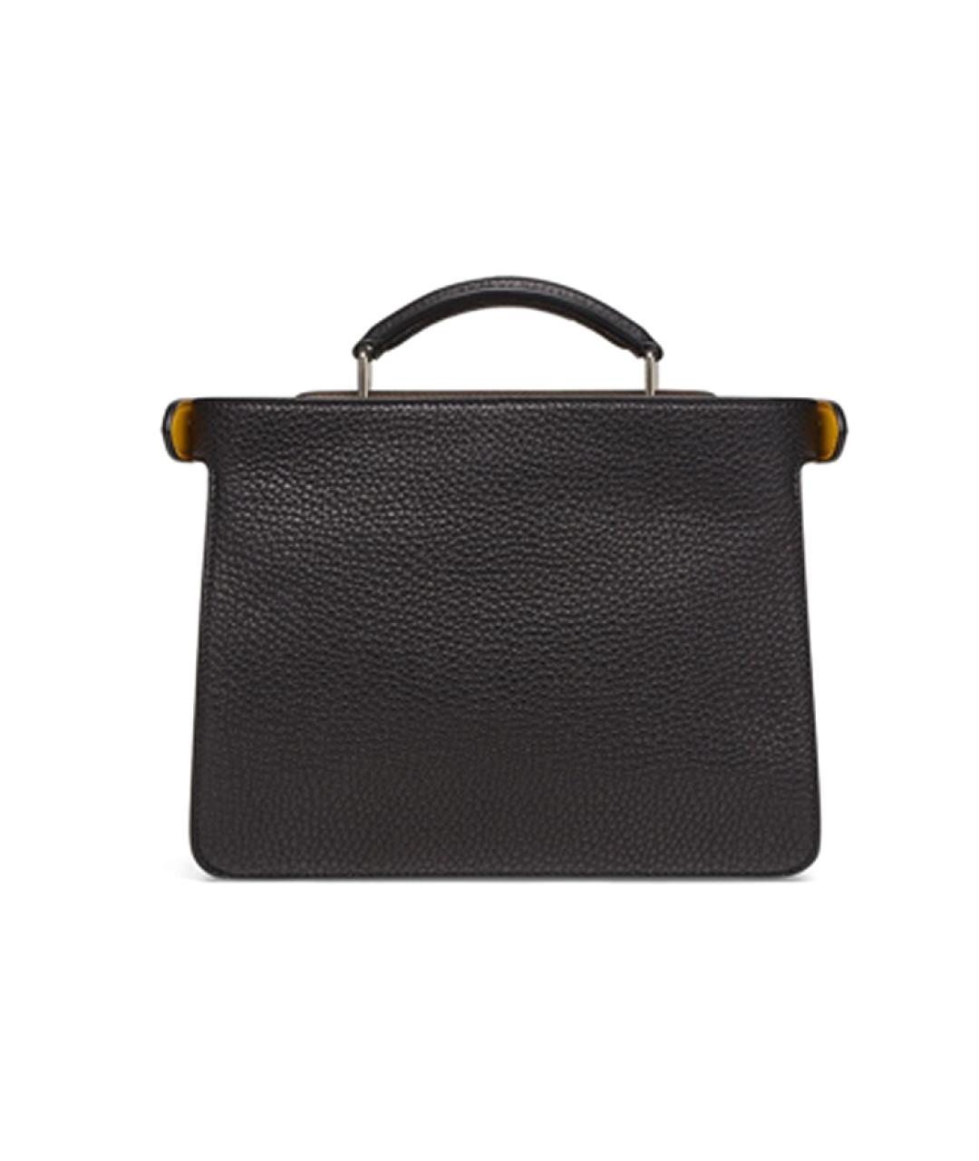 FENDI Черная кожаная сумка на плечо, фото 4