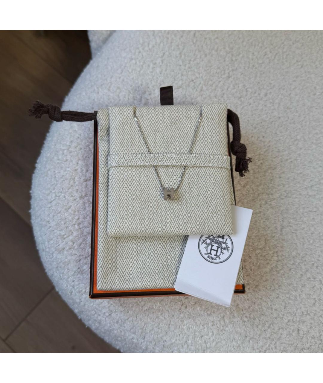 HERMES Бежевая металлическая подвеска, фото 2