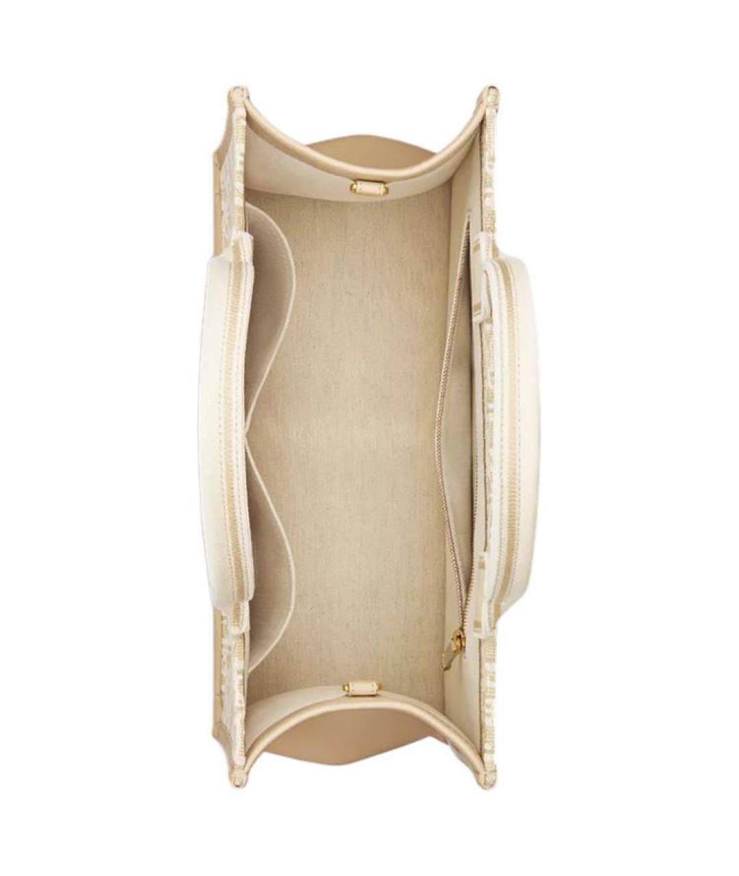 CHRISTIAN DIOR Бежевая сумка с короткими ручками, фото 5