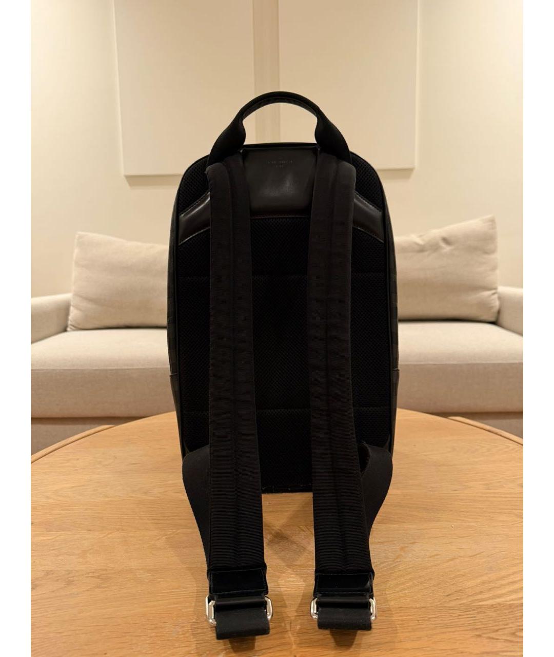 LOUIS VUITTON Черный кожаный рюкзак, фото 3