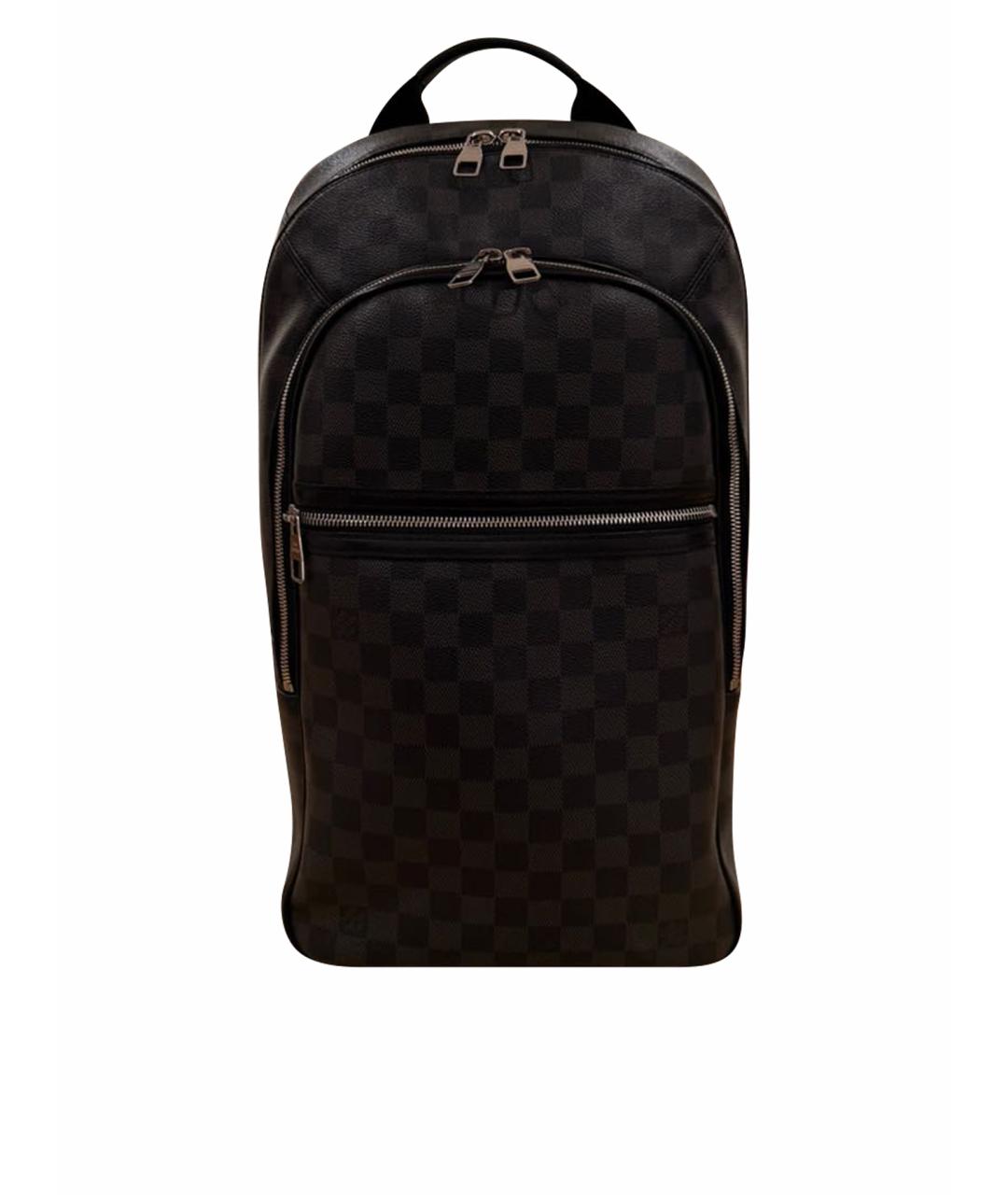 LOUIS VUITTON Черный кожаный рюкзак, фото 1