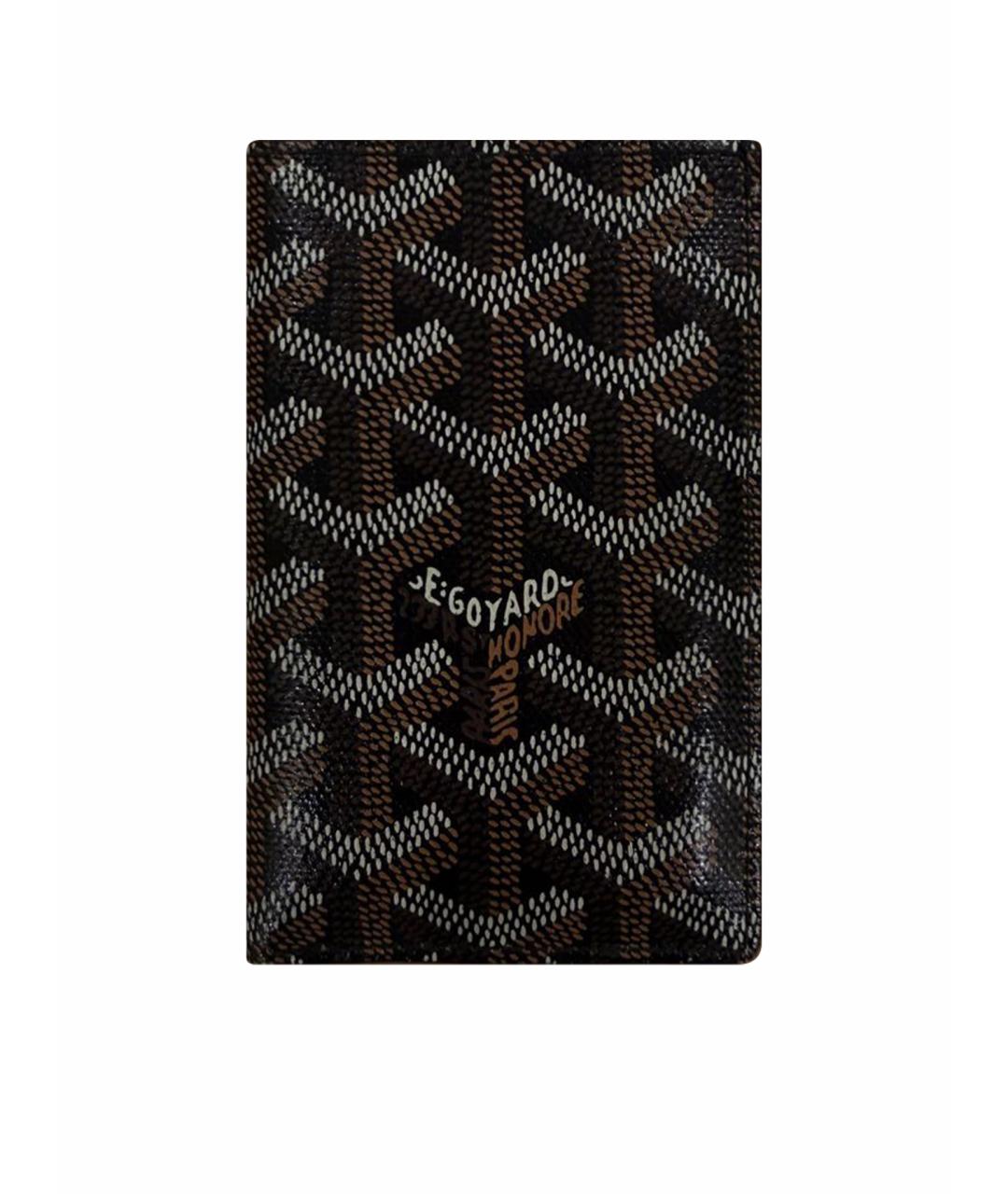 GOYARD Черный кожаный кошелек, фото 1