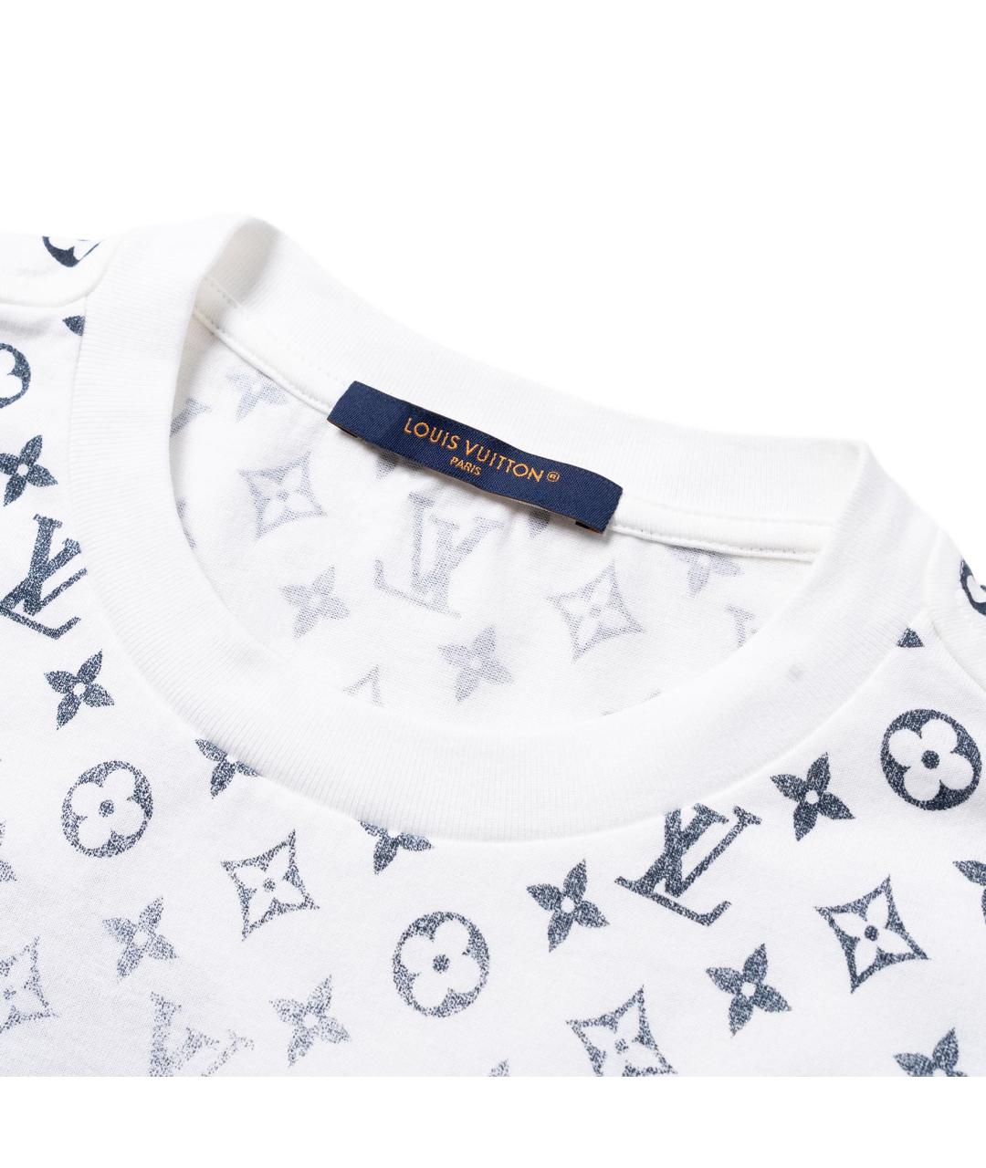 LOUIS VUITTON Белая хлопковая футболка, фото 3