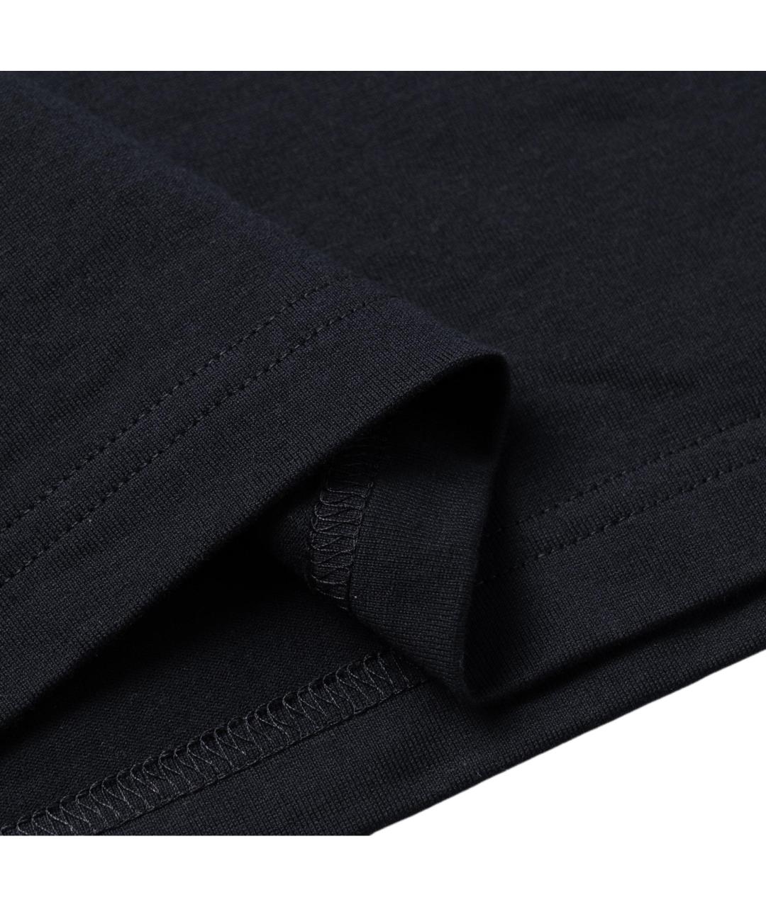 LOUIS VUITTON Черная хлопковая футболка, фото 6