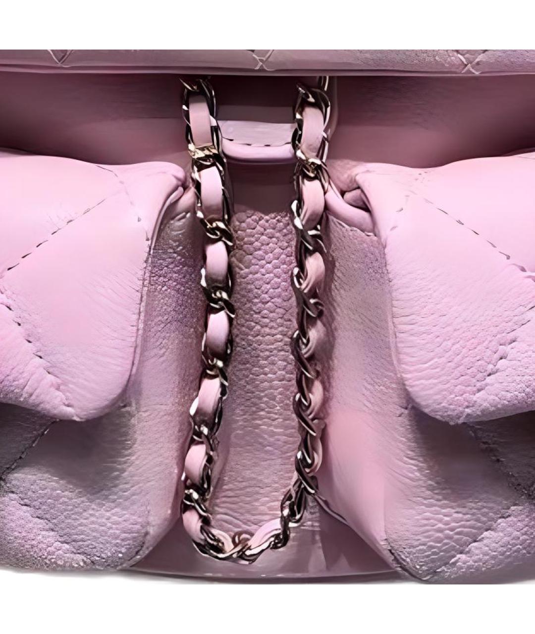 CHANEL Розовый кожаный рюкзак, фото 3