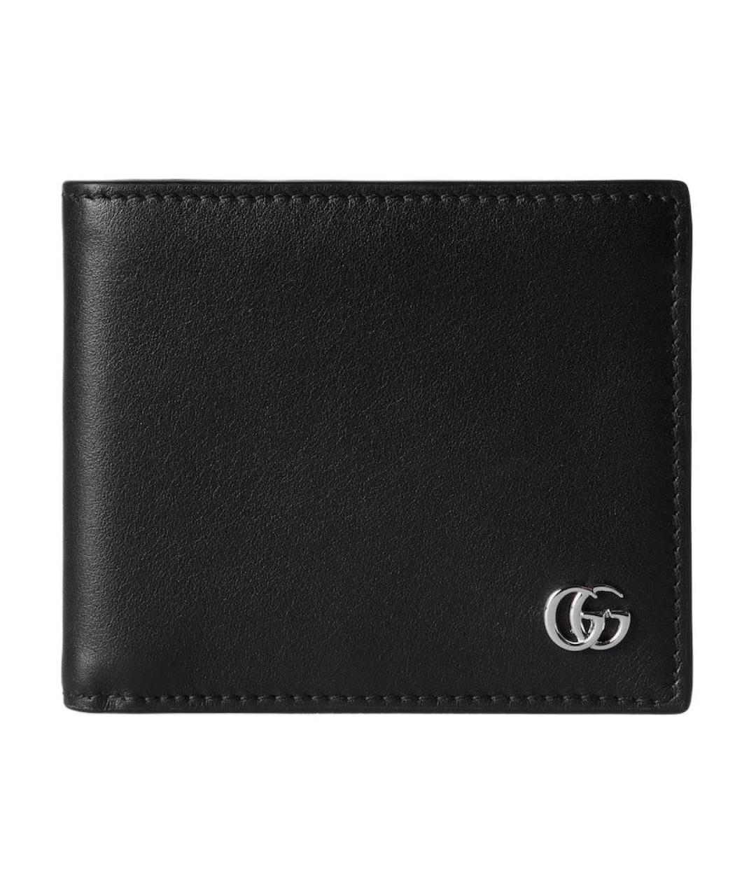 GUCCI Черный кожаный кошелек, фото 1