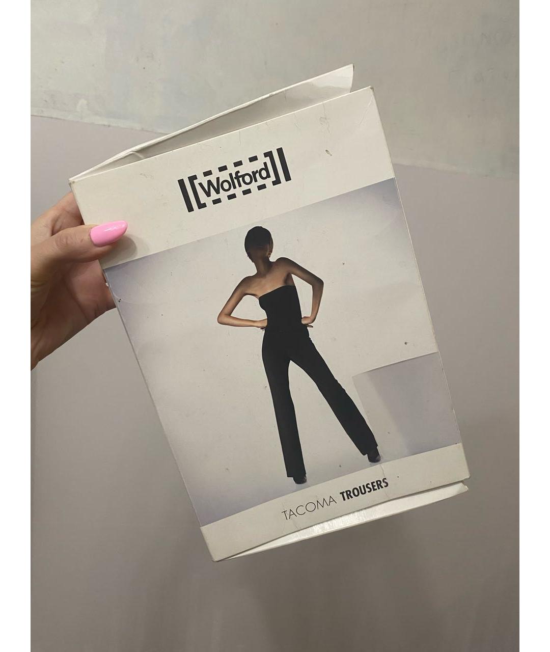 WOLFORD Черный вискозный комбинезон, фото 5
