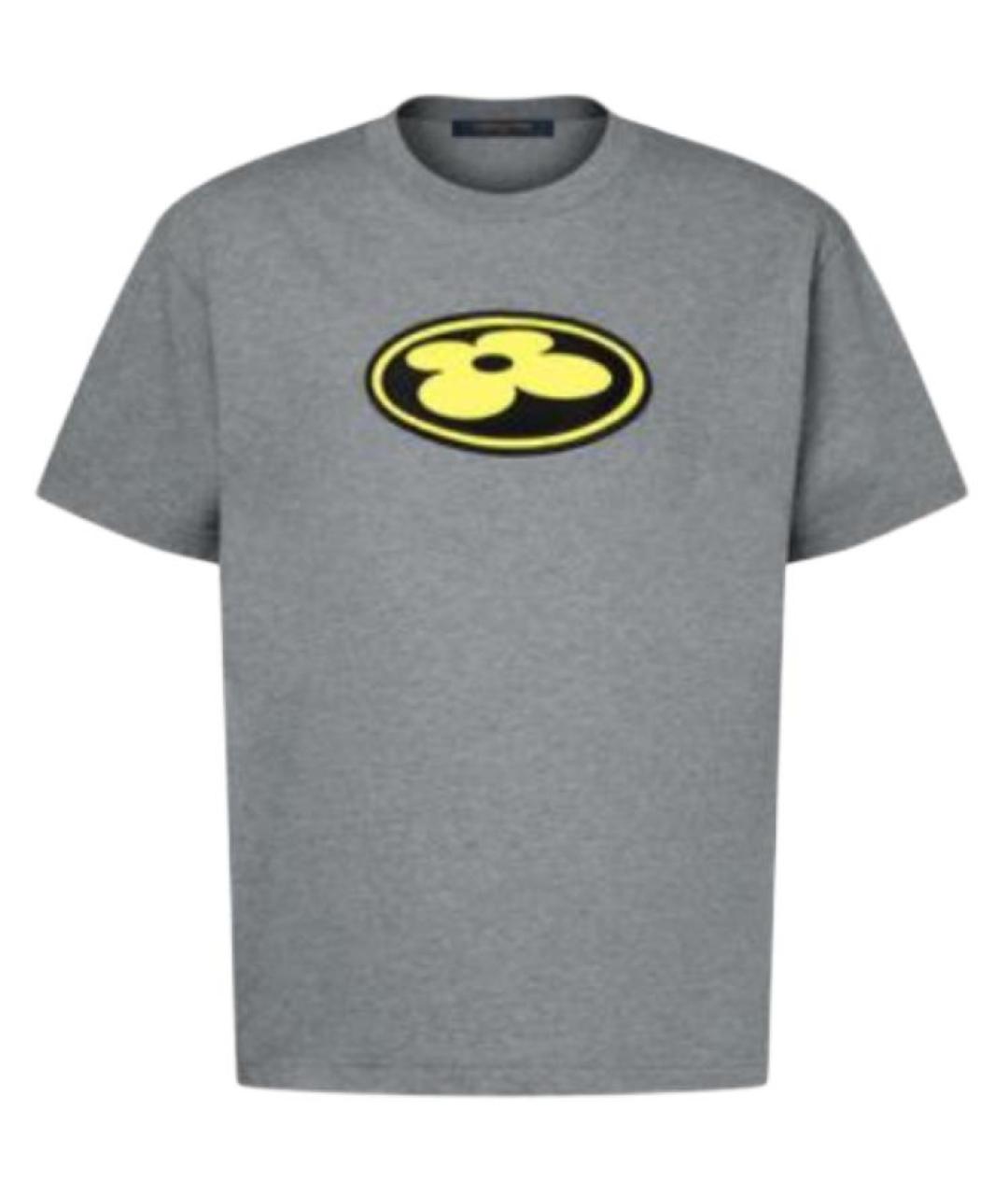 LOUIS VUITTON Серая хлопковая футболка, фото 1