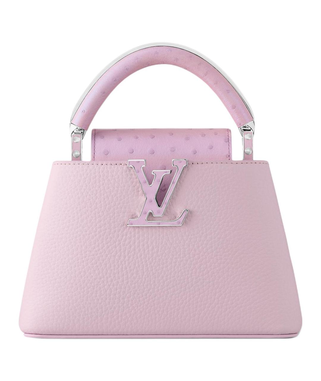LOUIS VUITTON Розовая кожаная сумка с короткими ручками, фото 1