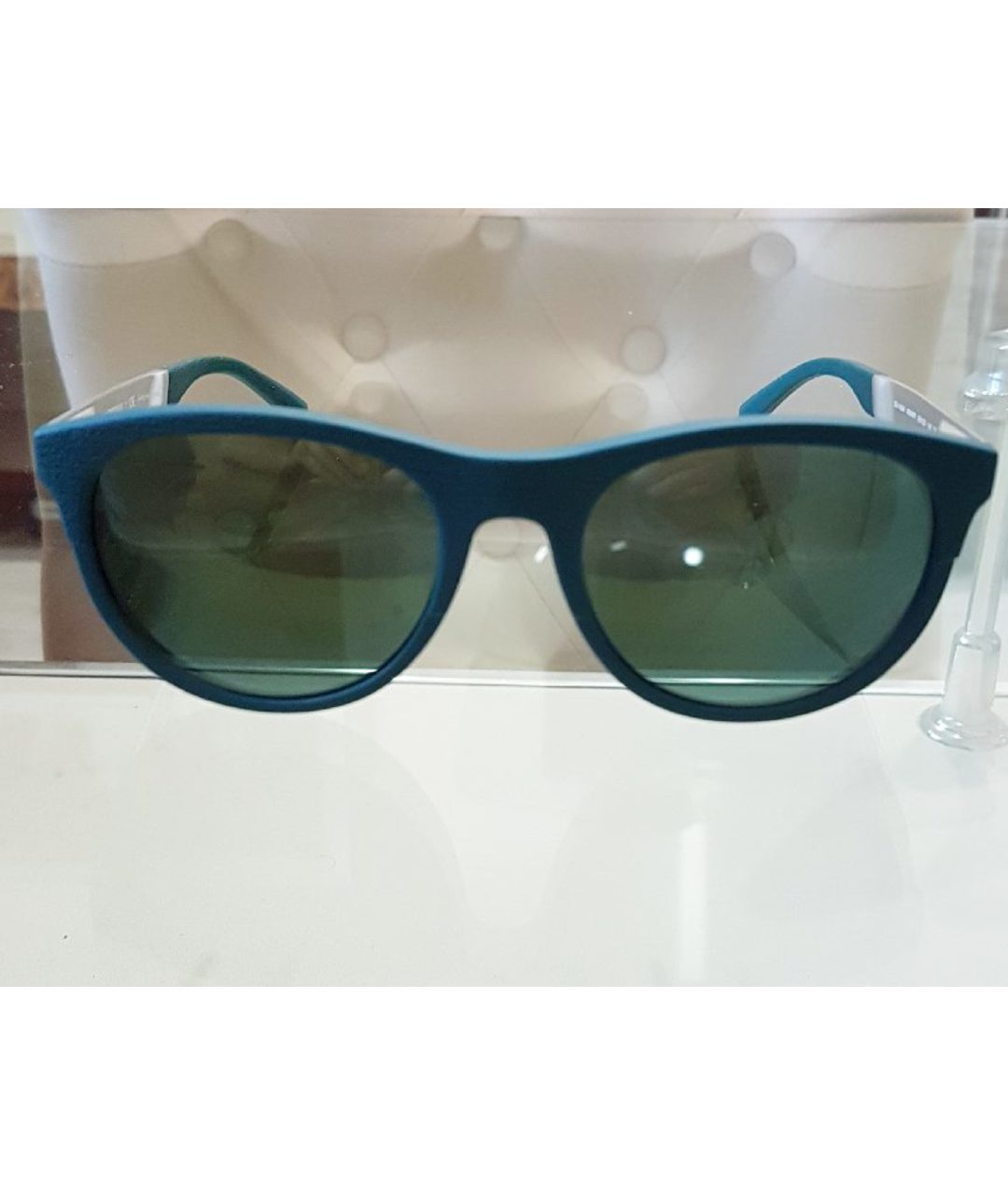 GIORGIO ARMANI Бирюзовые пластиковые солнцезащитные очки, фото 6