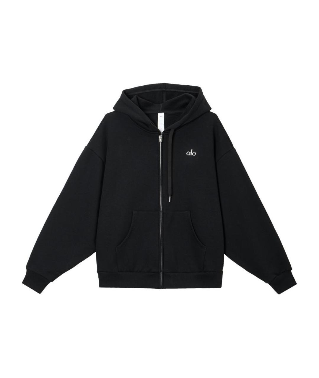 ALO YOGA Черная хлопковая куртка, фото 1