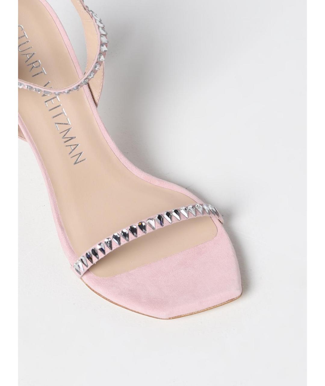 STUART WEITZMAN Розовые босоножки, фото 4