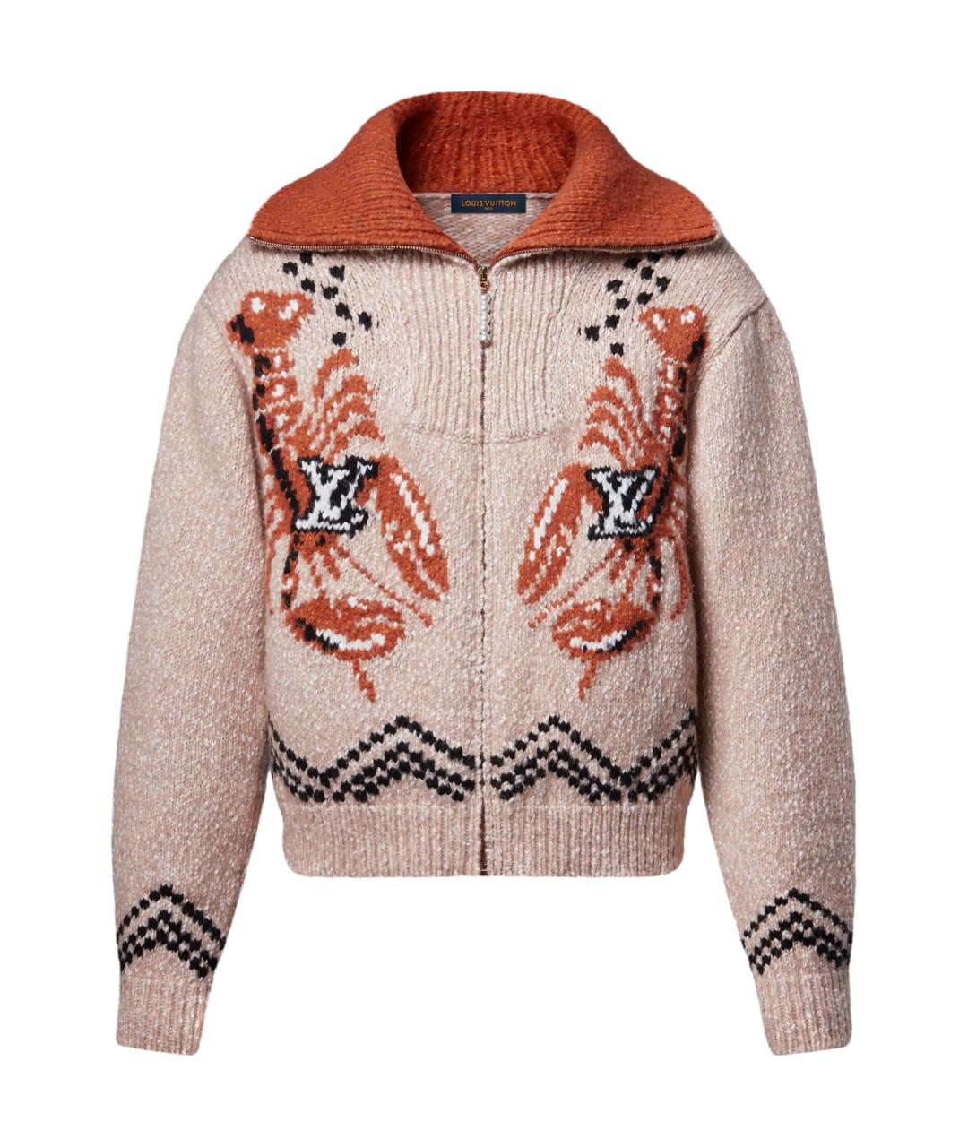 LOUIS VUITTON Бежевый хлопковый джемпер / свитер, фото 1