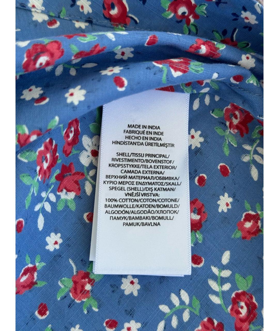 POLO RALPH LAUREN Голубая хлопковая рубашка/блузка, фото 6