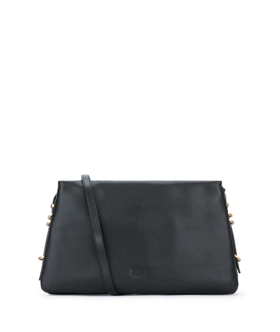 PINKO Черная кожаная сумка через плечо, фото 3