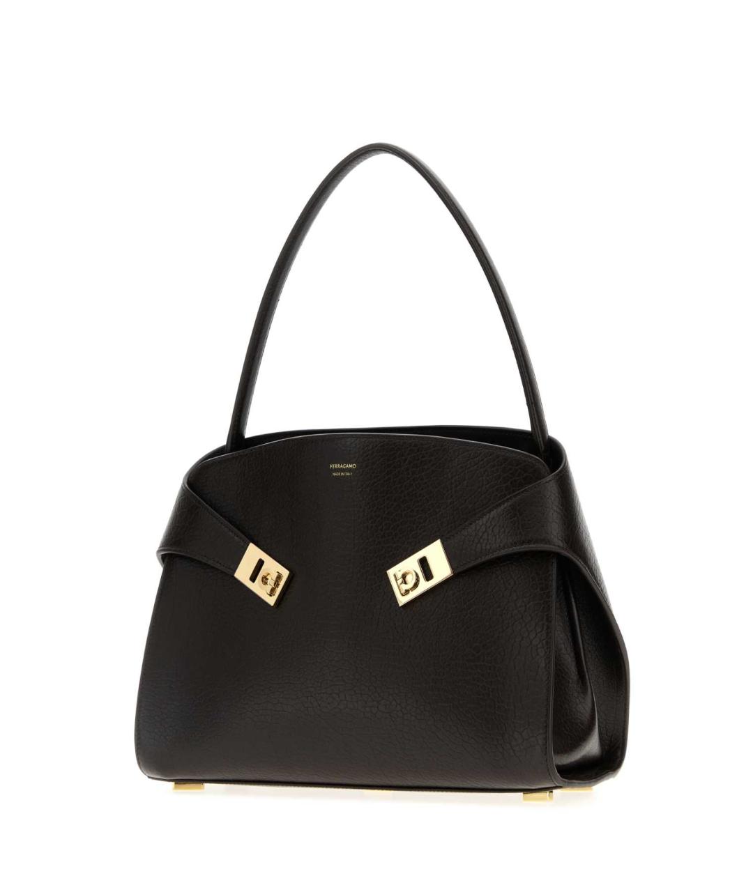 FERRAGAMO Коричневая кожаная сумка тоут, фото 2