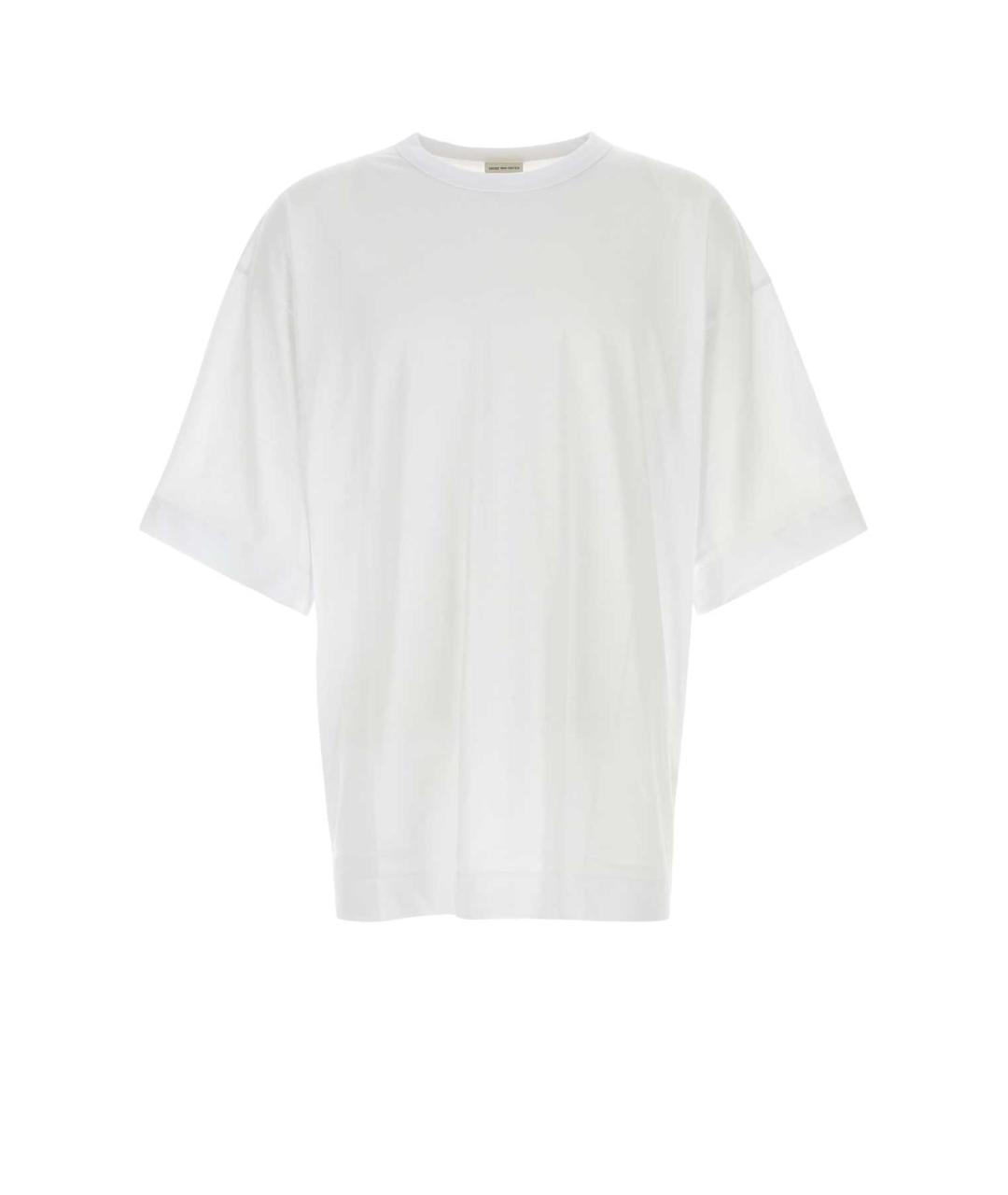DRIES VAN NOTEN Белая хлопковая футболка, фото 1
