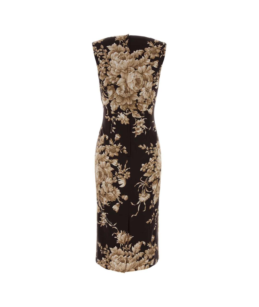 DOLCE&GABBANA Мульти шелковое платье, фото 2