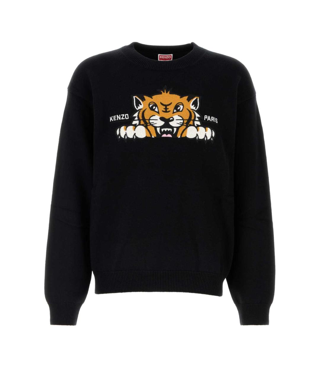 KENZO Черный шерстяной джемпер / свитер, фото 1