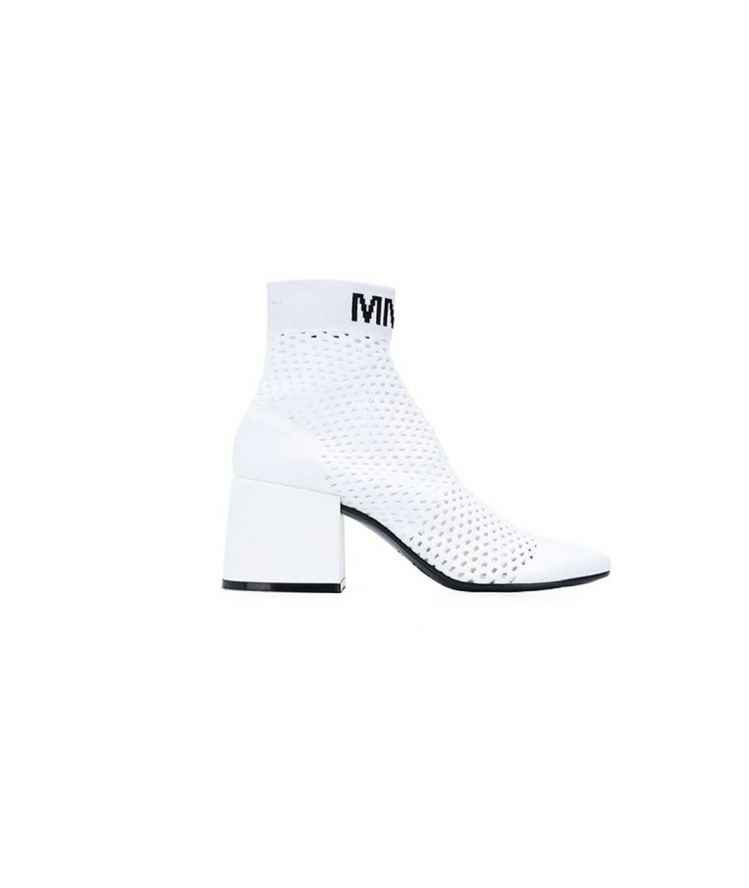 MM6 MAISON MARGIELA Белые текстильные ботильоны, фото 1