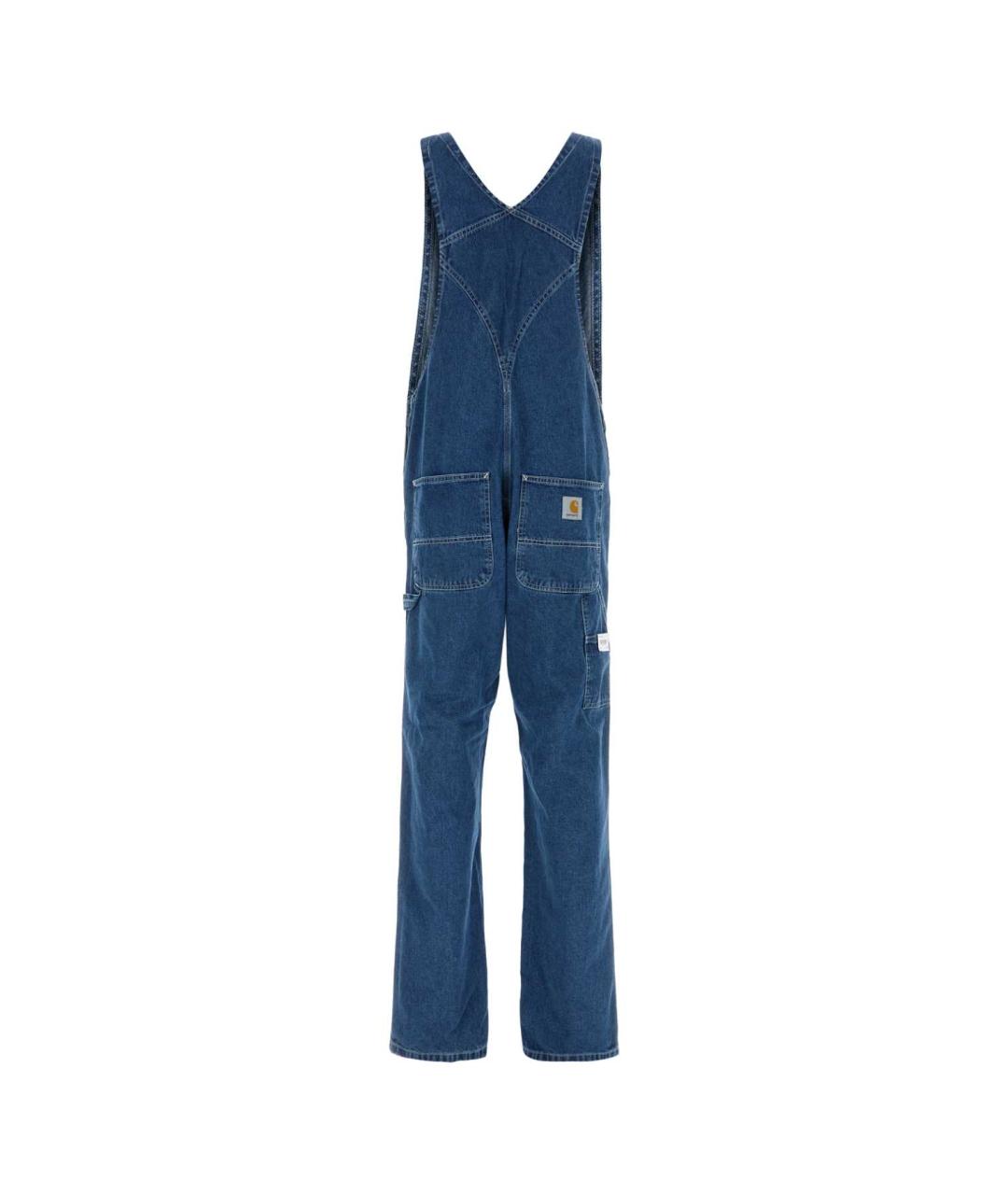 CARHARTT WIP Синие хлопковые прямые джинсы, фото 2