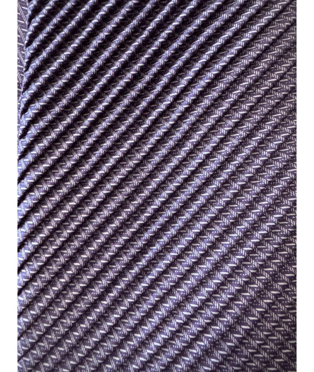 BRIONI Фиолетовый шелковый галстук, фото 4
