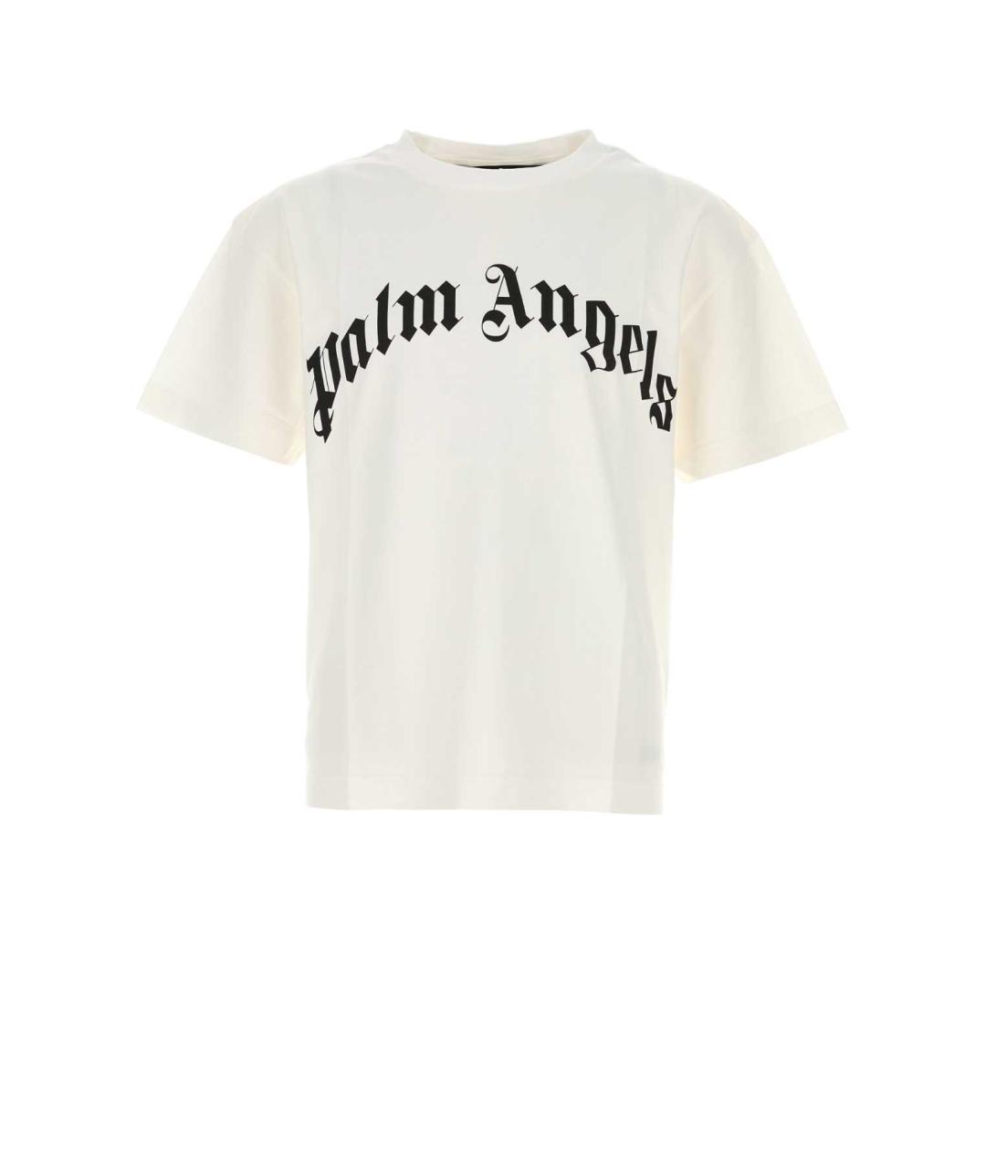 PALM ANGELS Белая хлопковая футболка, фото 1