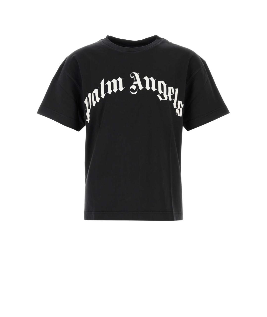 PALM ANGELS Черная хлопковая футболка, фото 1