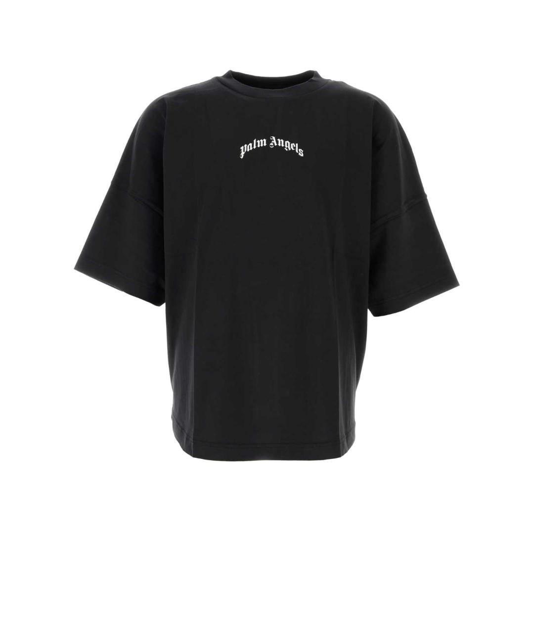 PALM ANGELS Черная хлопковая футболка, фото 1